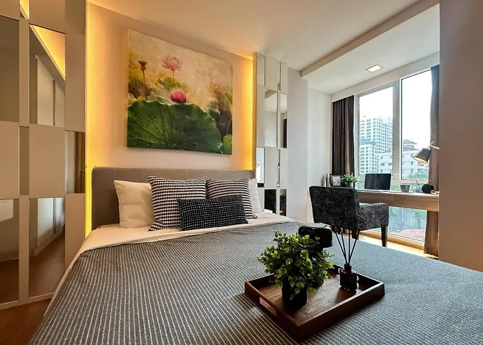Apartment Contemporary Premier 1br - Ultra Fast Wifi - Bts Nana