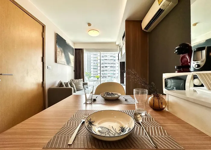 Apartment Contemporary Premier 1br - Ultra Fast Wifi - Bts Nana Bangkok