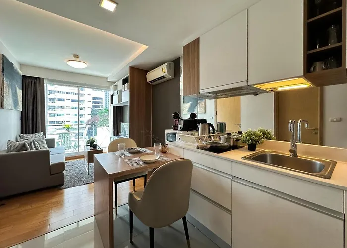 Apartment Contemporary Premier 1br - Ultra Fast Wifi - Bts Nana *